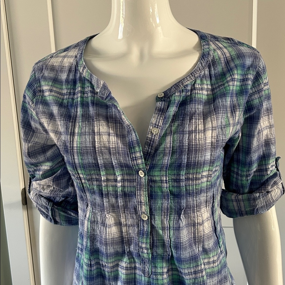 C&C California Plaid Henley Top - Picture 12 of 12